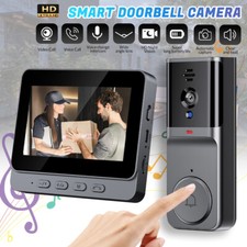 2.4G Wireless Smart 4.3" LCD Screen Intercom Video Doorbell Camera Monitor Home
