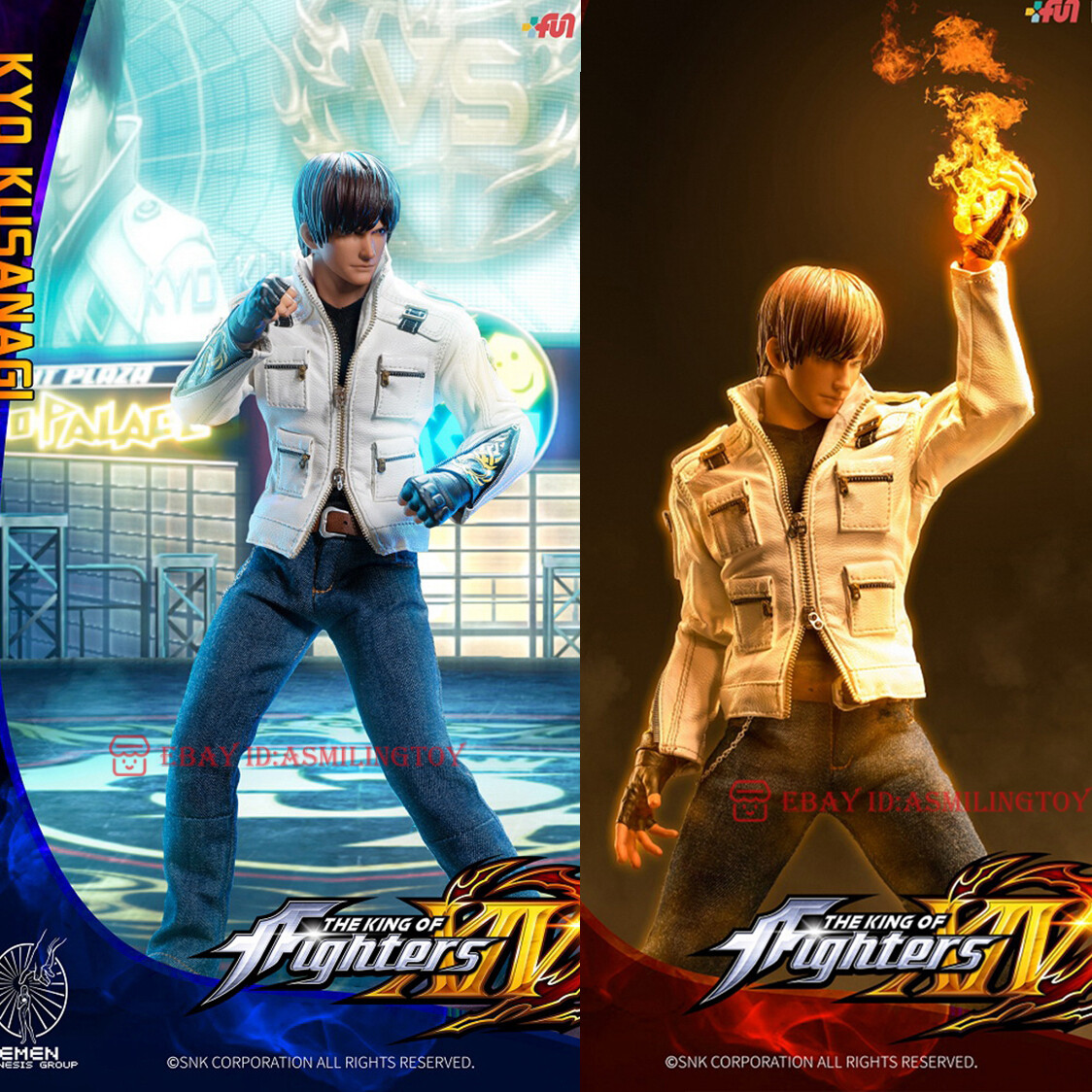 美品 フィギュア GENESIS EMEN THE KING OF Fighters KYO KUSANAGI DLC COSTUMES Genesis Emen KOF-KY01 The King of Fighters XIV Kyo Kusanagi