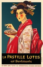 Pastille Lotus Vintage French Food Poster High Quality Giclee Print 31 x 42 in