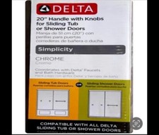 Delta Simplicity 20" Handle w/ Knobs for Sliding Shower or Bathtub in Bronze New