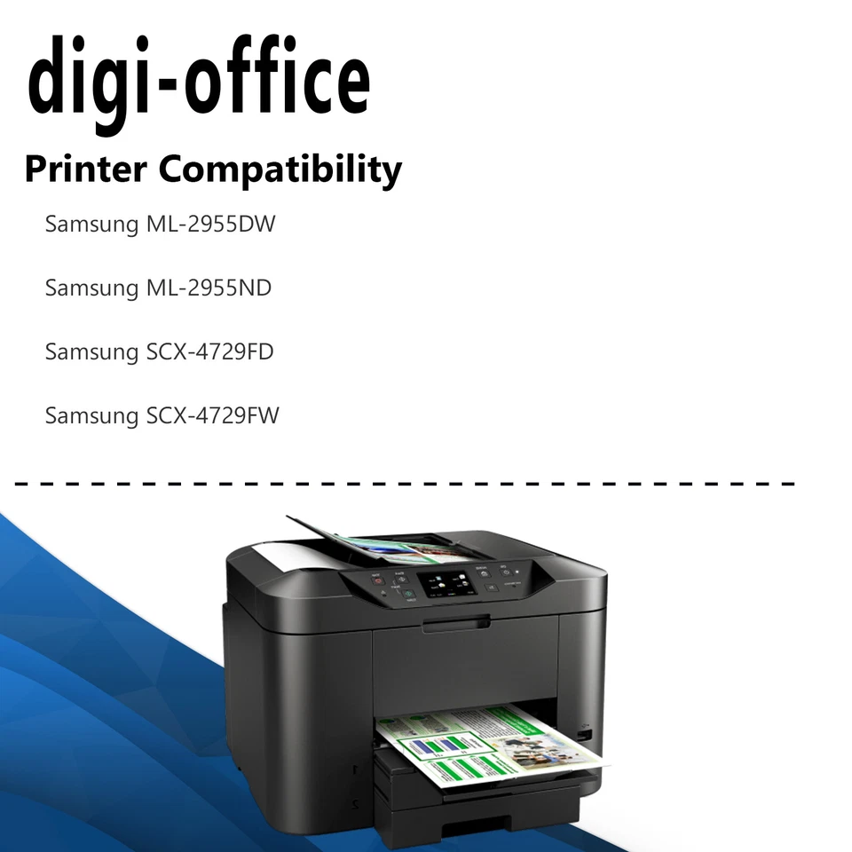 Cartucho de tóner 1-4PK MLT-D103L para impresora Samsung 103L ML2950ND ML2955DW Foto 2 de 4