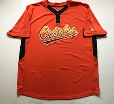 RARE Authentic Majestic Cool Base Baltimore Orioles Jersey Two Button Shirt