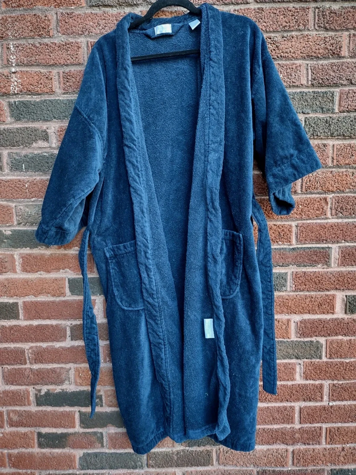 Serviette de bain vintage Christian Dior homme taille unique BLEU MARINE * PHOTOS/DESCRIPTION