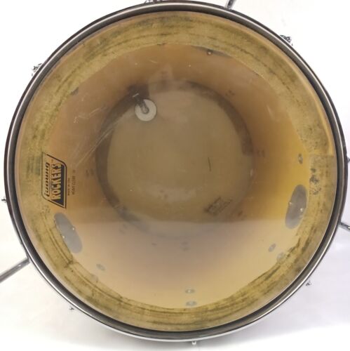 Ludwig 16x16"Mahogany Stain Floor Tom Drum Blue/Olive Vintage 70s 6Ply Maple USA - Picture 12 of 15