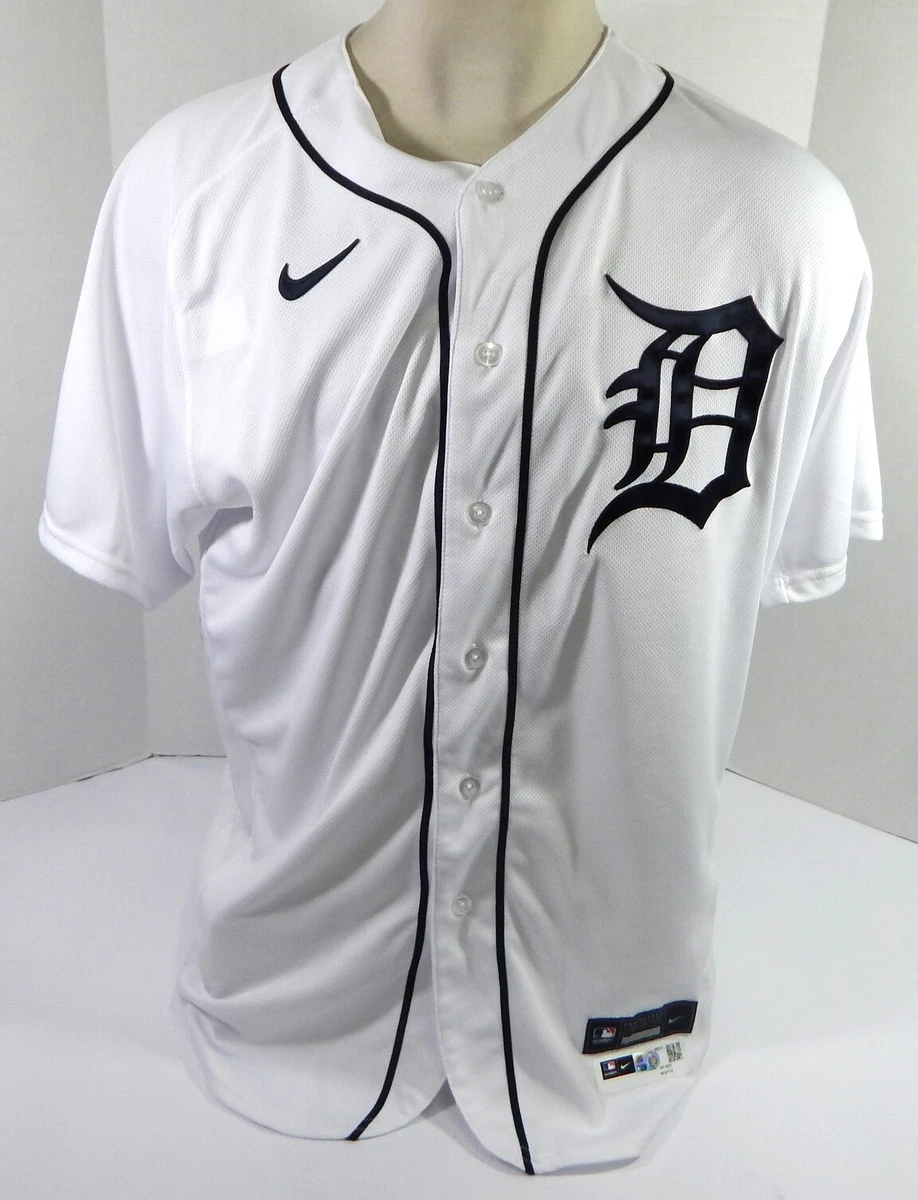 Men's Nike White Detroit Tigers Home Logo Authentic Team, 57 OFF