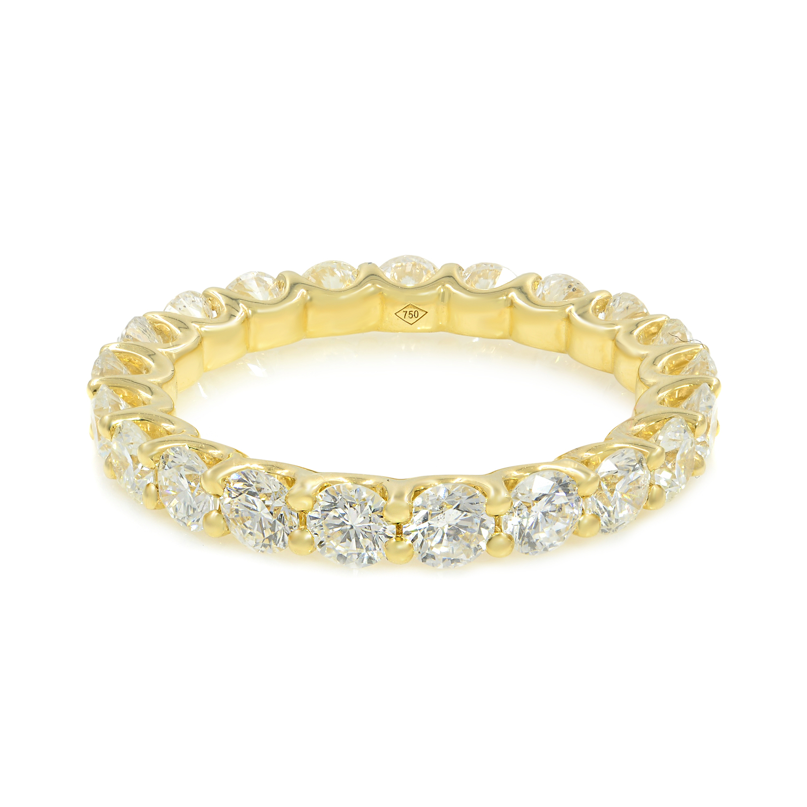 Кольцо Rachel Koen с U-образным бриллиантом Eternity желтое золото 18 карат 190 карат 878990₽