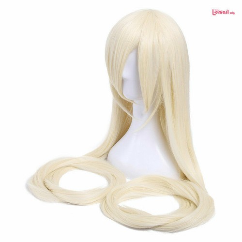 Chobits Chi 59" Super lange glatte blonde Cosplay-Perücke Party-UHar-Perücken DE - Bild 9 von 10