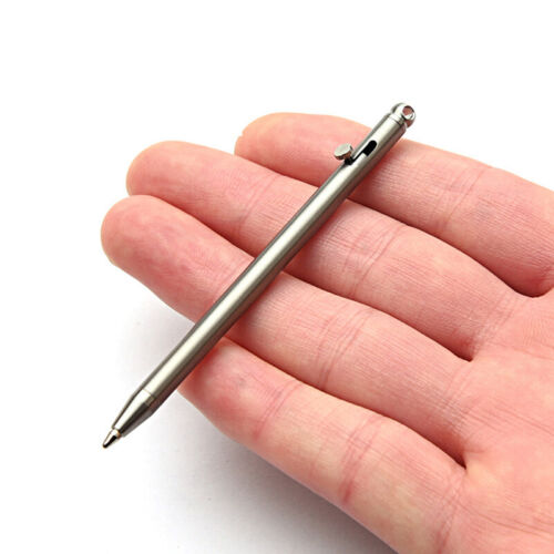 Portable Mini Titanium Pen Gadget Keychain Outdoor Practical Environmental Pen  - Bild 1 von 14