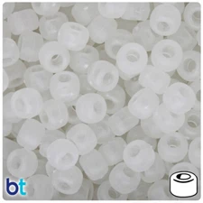 BeadTin Night Glow Frosted 9mm Barrel Pony Beads (500pcs)