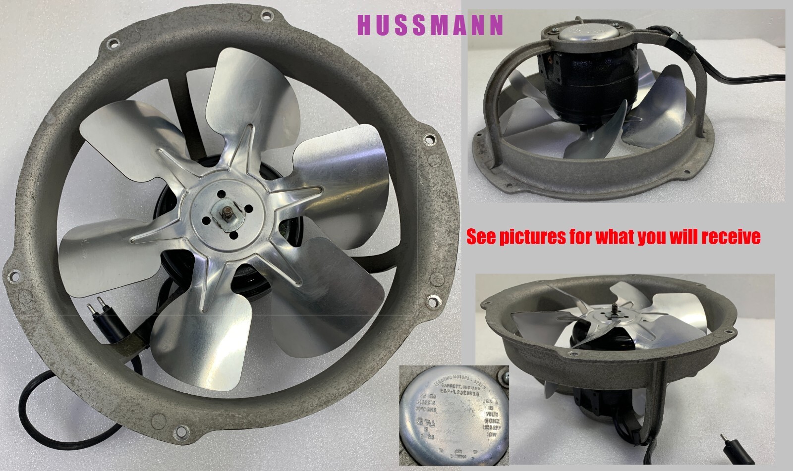 HUSSMANN   Motor Fan Assembly   🟣GENUINE
