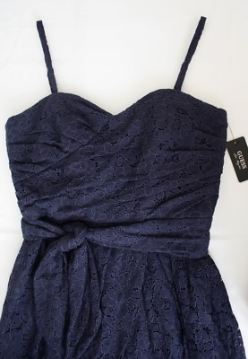 GUESS Navy Blue Lace Dress , Size: 4 / S | eBay