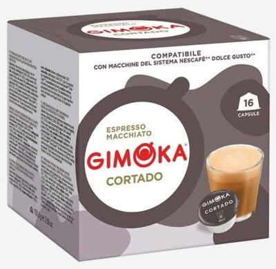 GIMOKA Cortado Dolce Gusto Capsules BOX 16 pods