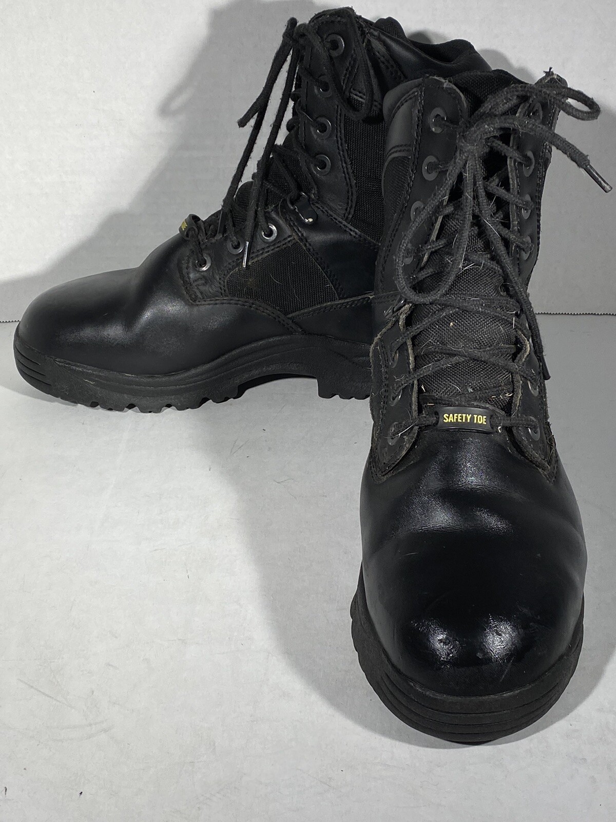 BRAHMA “SWAT” Black Steel Toe Combat Tactical Safety … Gem