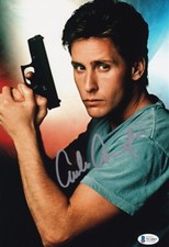EMILIO ESTEVEZ signed Autogramm 20x30cm FREEJACK in Person autograph COA
