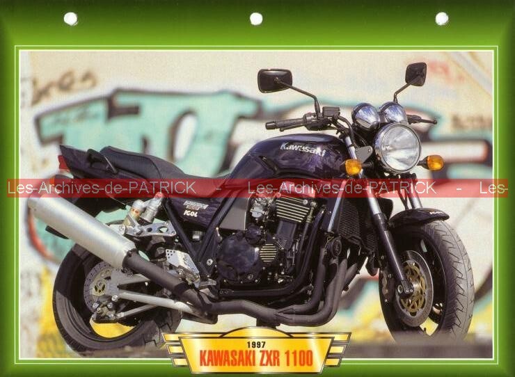 KAWASAKI ZRX 1100 ZRX1100 1997 (1997-2001) : Fiche Moto #000507 | eBay
