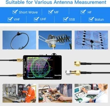 50kHz-900MHz Vector Network Analyzer Kit 2.8" Touch UHF MF HF Antenna Analyzer