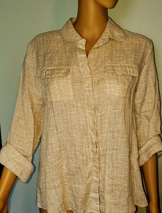 camisa lino mujer