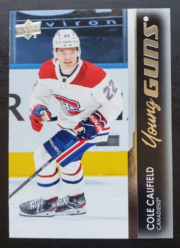 2021-22 Upper Deck Series 1 Cole Caufield Young Guns RC #201 Montreal Canadiens