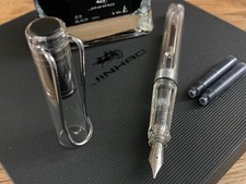 Jinhao 599 Transparent Fountain Pen 0.5mm Nib + Ink Converter
