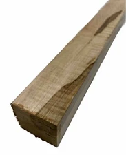 Flame Ambrosia Maple Turning Blank 1.5x 1.5x 18 Wood Block- Free US Shipping