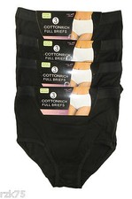 6 Pack Ladies Briefs Maxi, 100% Cotton Full Comfort Fit Underwear, Size 10-24