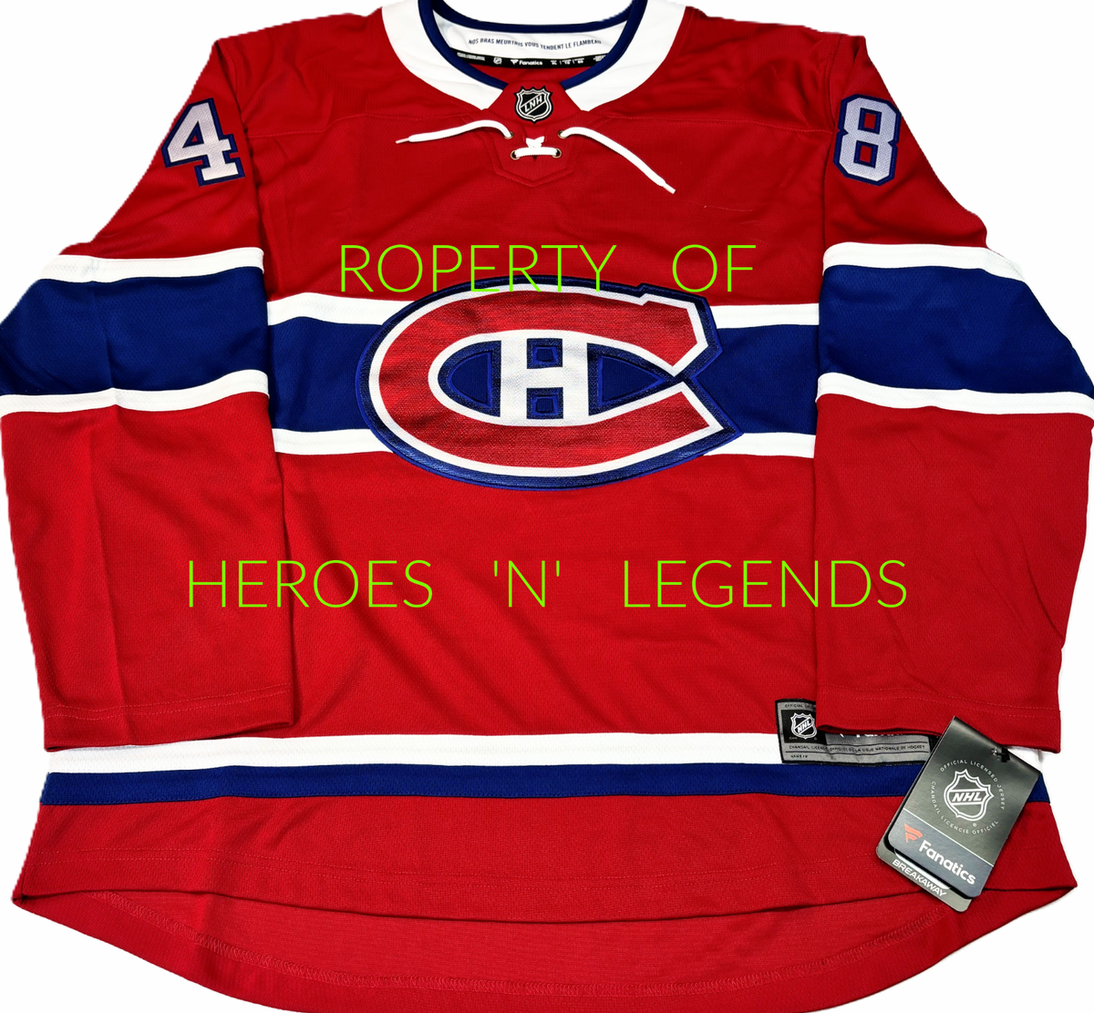 Maillot Hockey Canadiens Montréal LNH – Starter – Blanc – Taille XL – Occasion