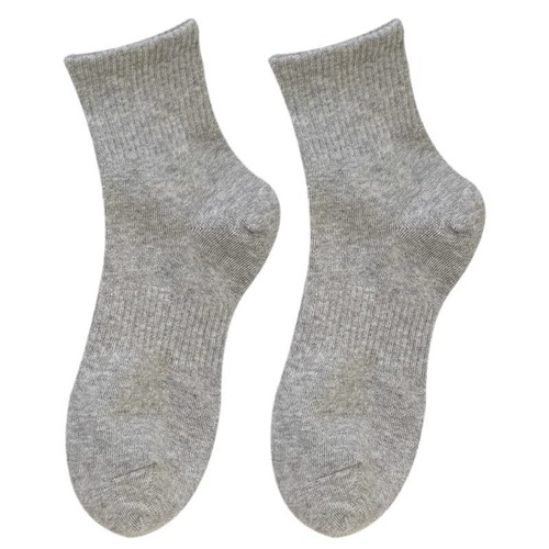 SOCKS丨THREE Pairs Sports Sweat Absorbent Solid Color Socks - Picture 4 of 23