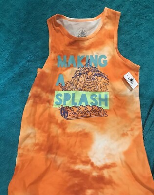 Disney Splash Mountain Youth Orange Tank Top Making A Splash