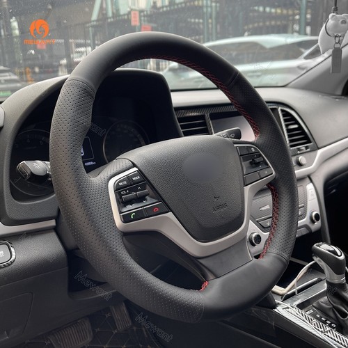 MEWANT Artificial Leather Steering Wheel Cover for Hyundai Elantra 2015-2018 - Bild 4 von 12