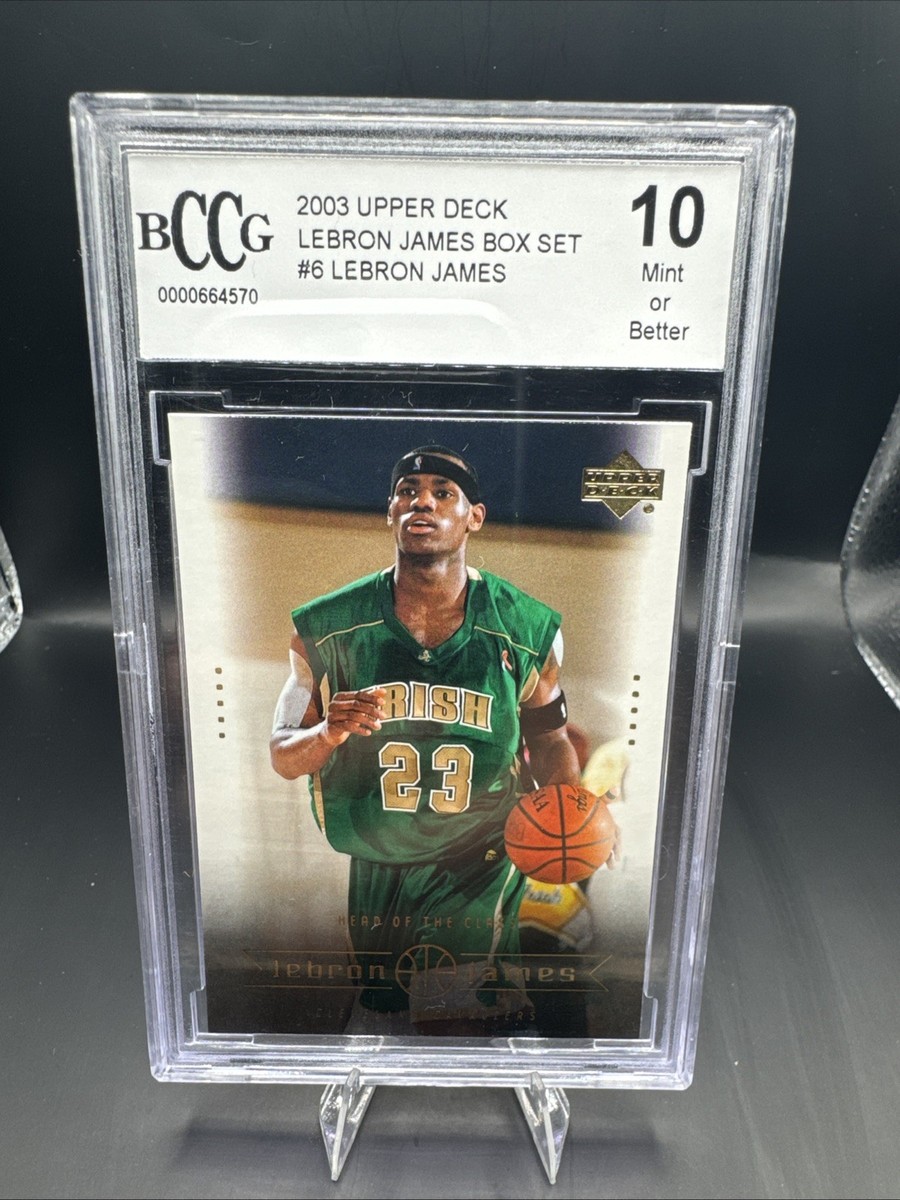 LeBron James 2003 Upper Deck Box Set #6 BCCG 10 RC Era St. Vincent