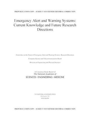 Emergency Alert and Warning Systems: Current Knowledge  - Paperback NEW National