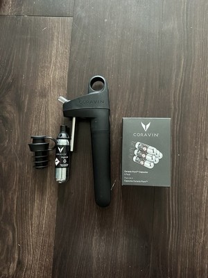 Coravin Pivot Wine Preservation System Bundle Lot Argon Lid Set