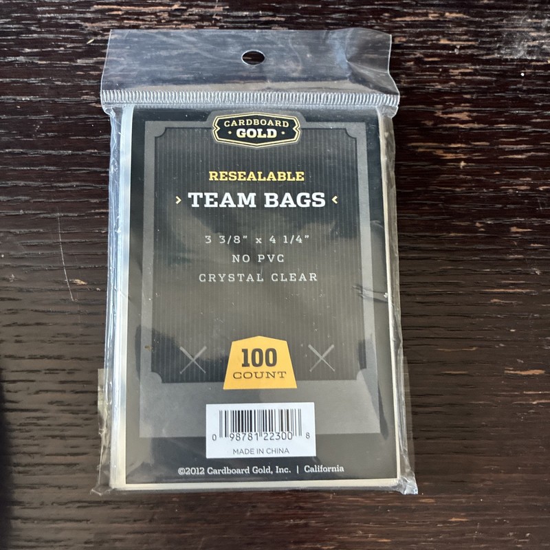 900 (9 Packs X 100) Resealable Team Bags