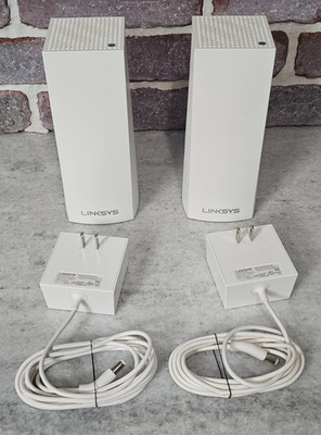 LINKSYS Velop Mesh Routers Lot of 2 WHW03 Tri-Band Wi-Fi System