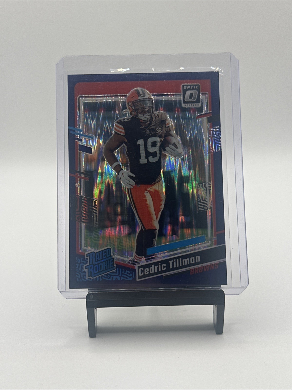 2023 Panini Donruss Optic - Rated Rookie Cedric Tillman #224 Purple Shock Prizm