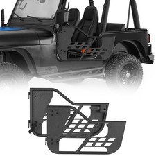 2pcs Steel Tube Doors Replacement Off-road Fit Jeep Cj-7 76-86 Wrangler Yj 87-95