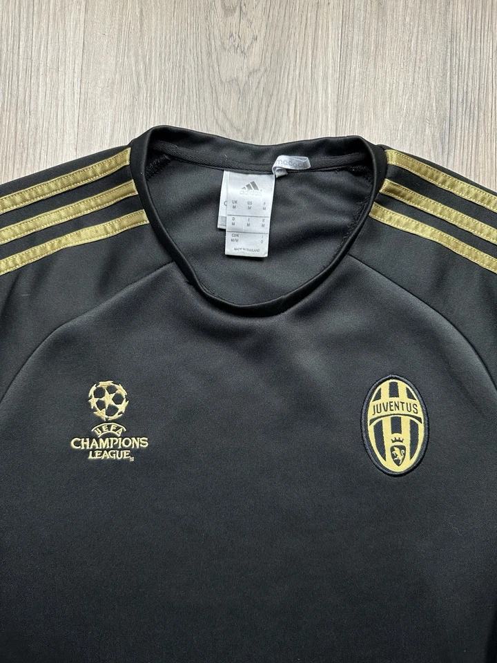 Adidas Juventus UEFA Champion League Pullover Sudadera Hombre’s Mediana Negro Dorado Foto 3 de 4