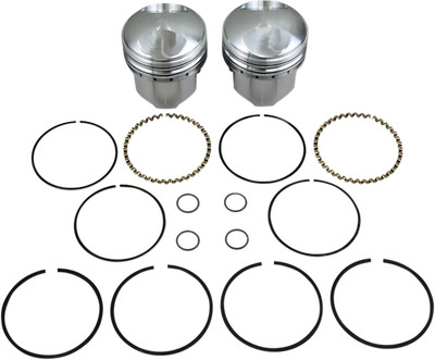 KB PERFORMANCE - Piston Kit for 3.437 +0.010 9.0:1 CR 74 Big Twin | KB263.010