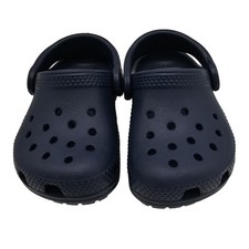 Crocs Classic Clog Toddler Size C4 Navy Blue Slip On Water Shoes Mule Sandals