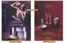 CALVIN KLEIN Fragrances 2-Page PRINT AD 2010 NATALIA VODIANOVA Carson Parker