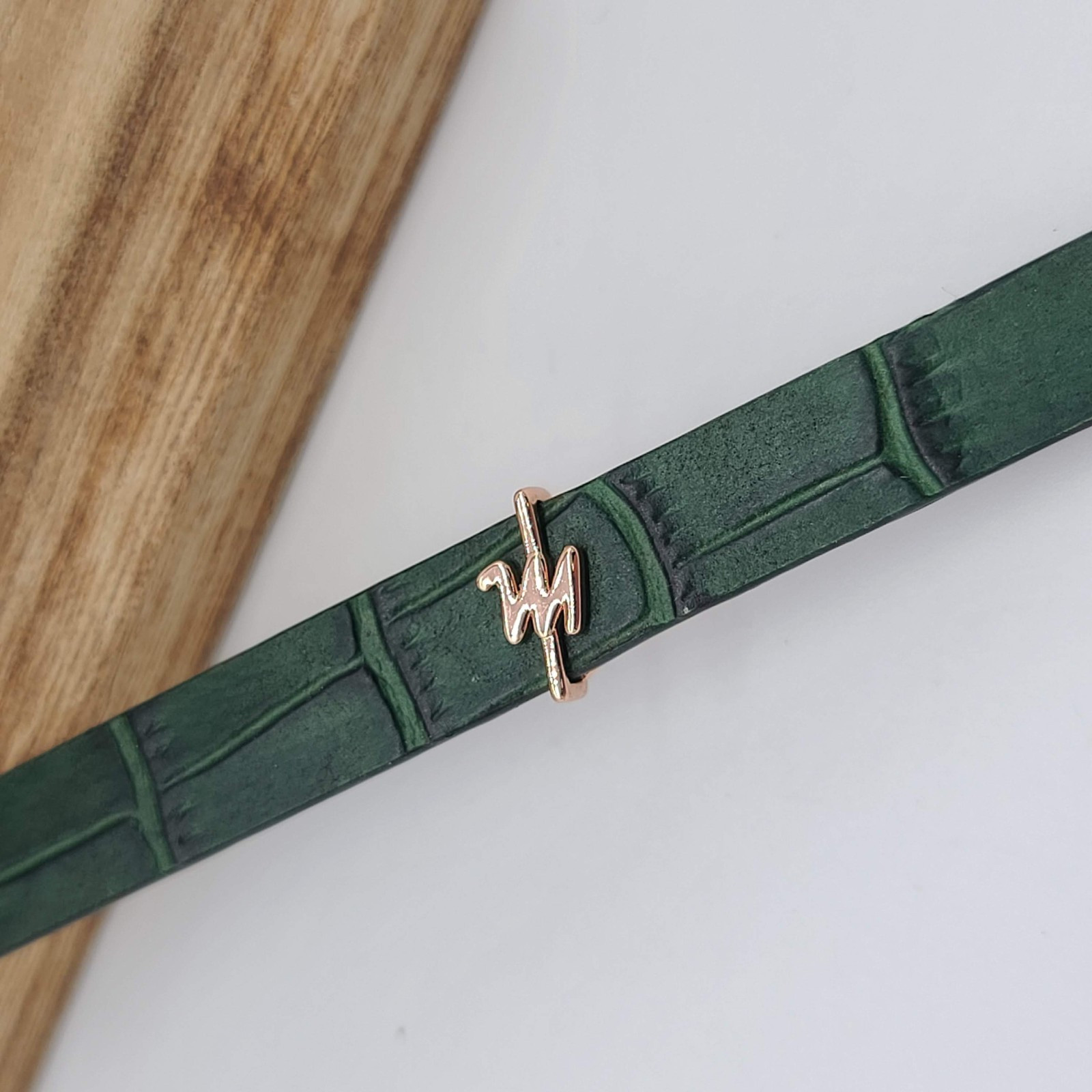 KEEP Collective Cursive M Initial Charm – Shiny R… - image 1