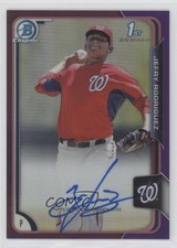 2015 Bowman Chrome Prospects Purple Refractor /250 Jefry Rodriguez Auto 2a9