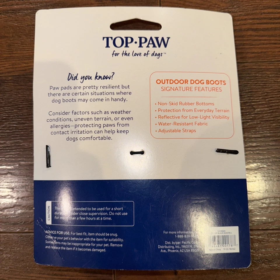 Top Paw Exterior Perro Botas Zapatos Grandes L Tela Resistente al Agua Reflectante Set 4 Foto 2 de 3