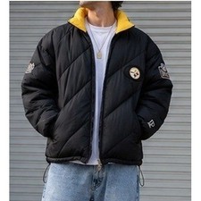 Vintage 90s Pittsburgh Steelers Pro Player NFL Experience Puffer Jacket Large