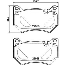 Hella Bremsbeläge vorne für Audi Q5