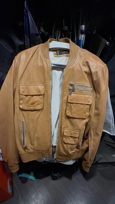 Men's Leather DSquared2 Jacket Size Large