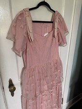 Ivy City Co Pink Heart Maxi Dress XL NWT