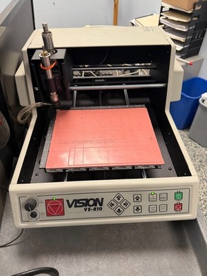 Vision VE-810 Engraving Machine CNC Engraver TURNS ON AS IS