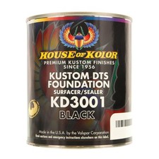 House Of Kolor Kd3001-q01 Kustom Dts Foundation Surfacersealer Black Quart