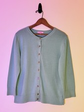 NWOT Lilly Pulitzer Women's Cardigan Size Medium Teal with Gold Buttons